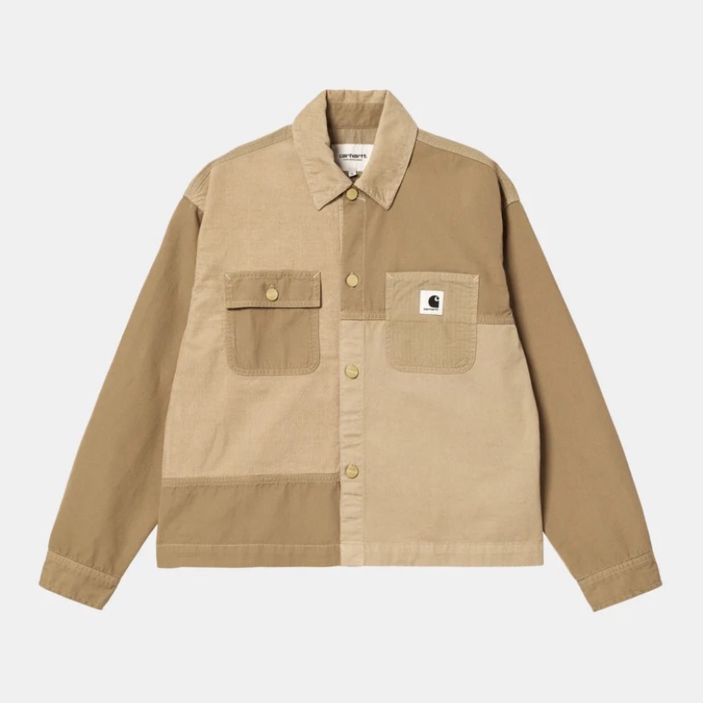 NWT Carhartt Women’s Medley Shirt Jacket Dusty Hamilton Brown Small